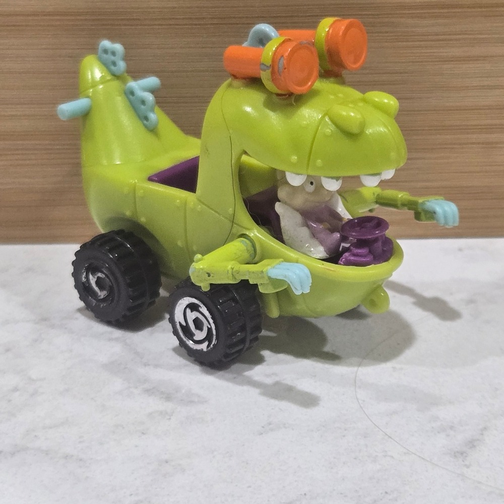 Vintage 1998 Rugrats Reptar Wagon Toy Viacom Tommy Pickles Nickelodeon Figure
